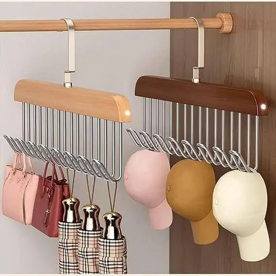 8 Hooks Wooden Hanger