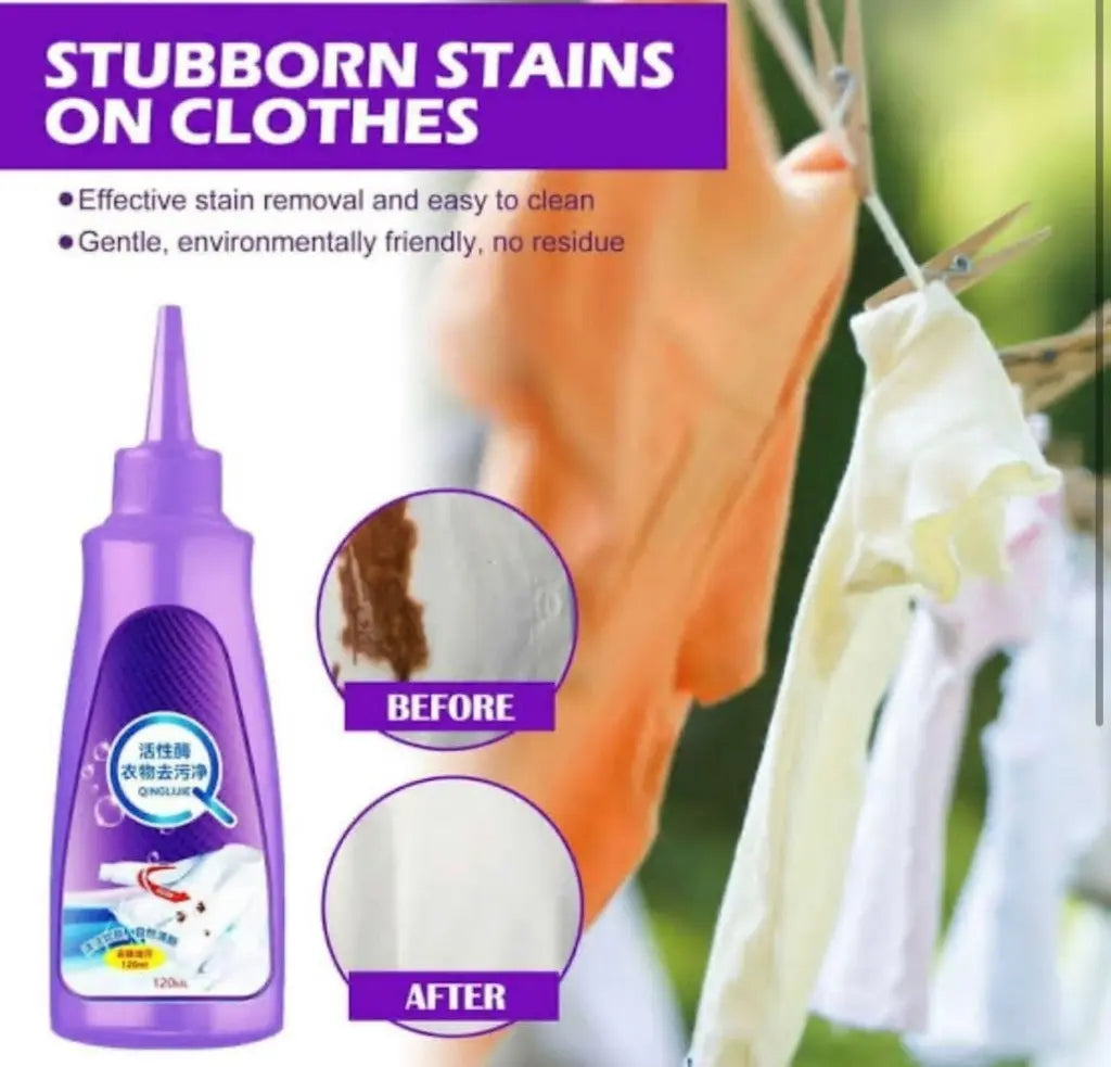 Cloth Stain Remover Purple Bottle