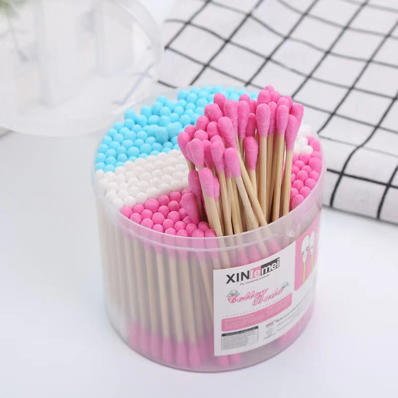 200 Pcs Colorful Cotton Swabs