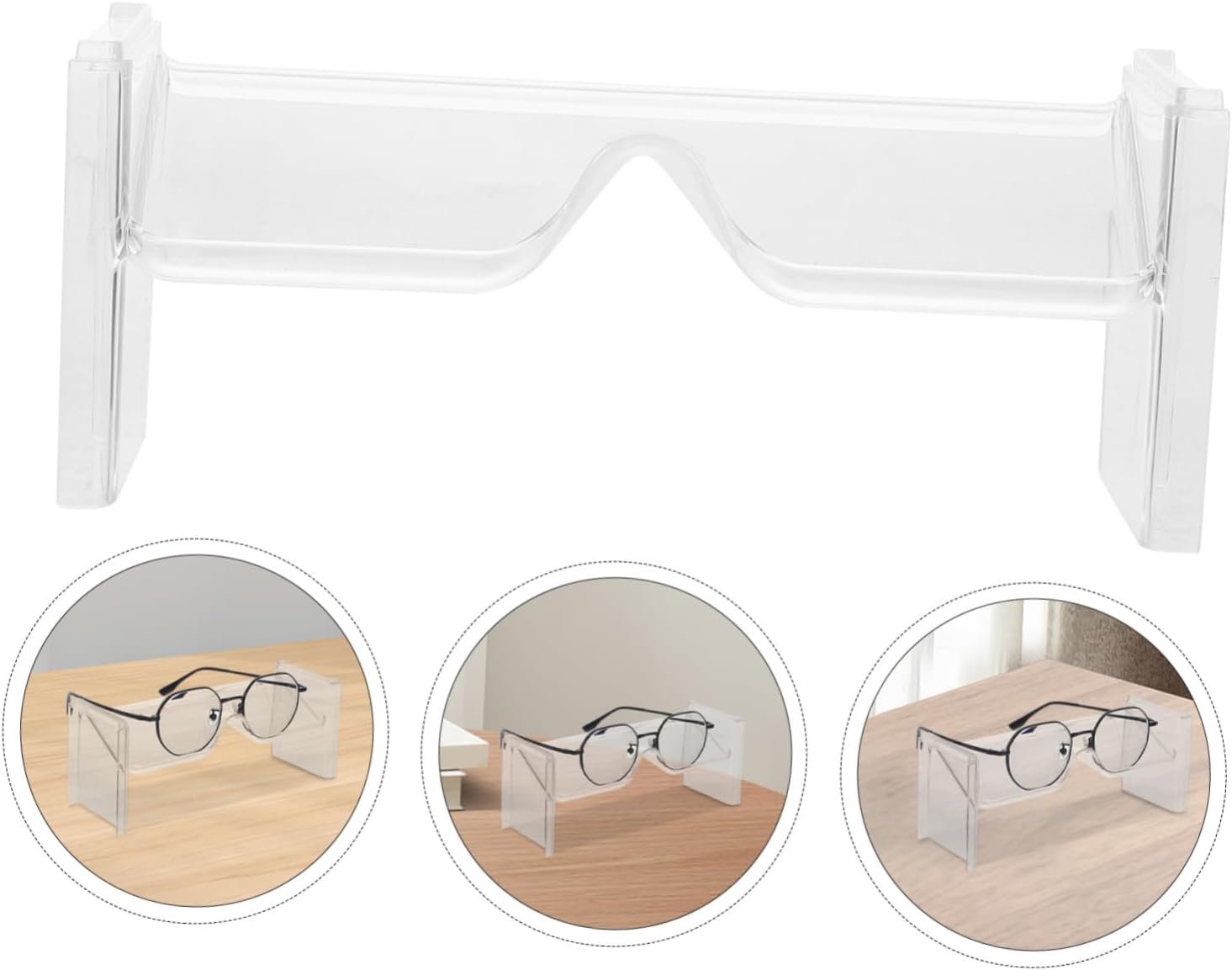 2 pcs Stackable Sunglasses Storage Rack