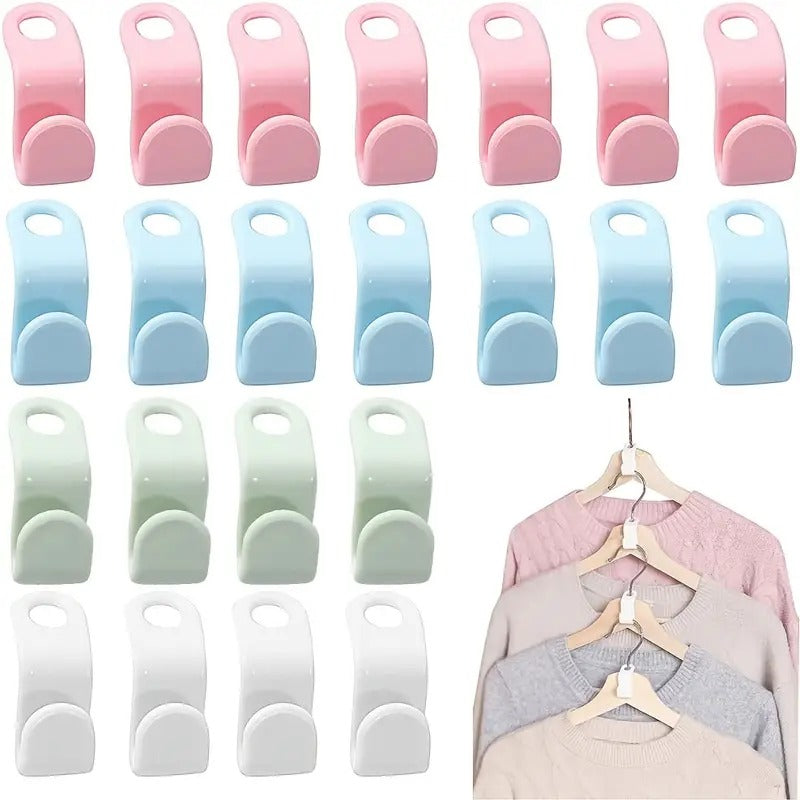 12 Pcs Clothes Hanger Extender Clip