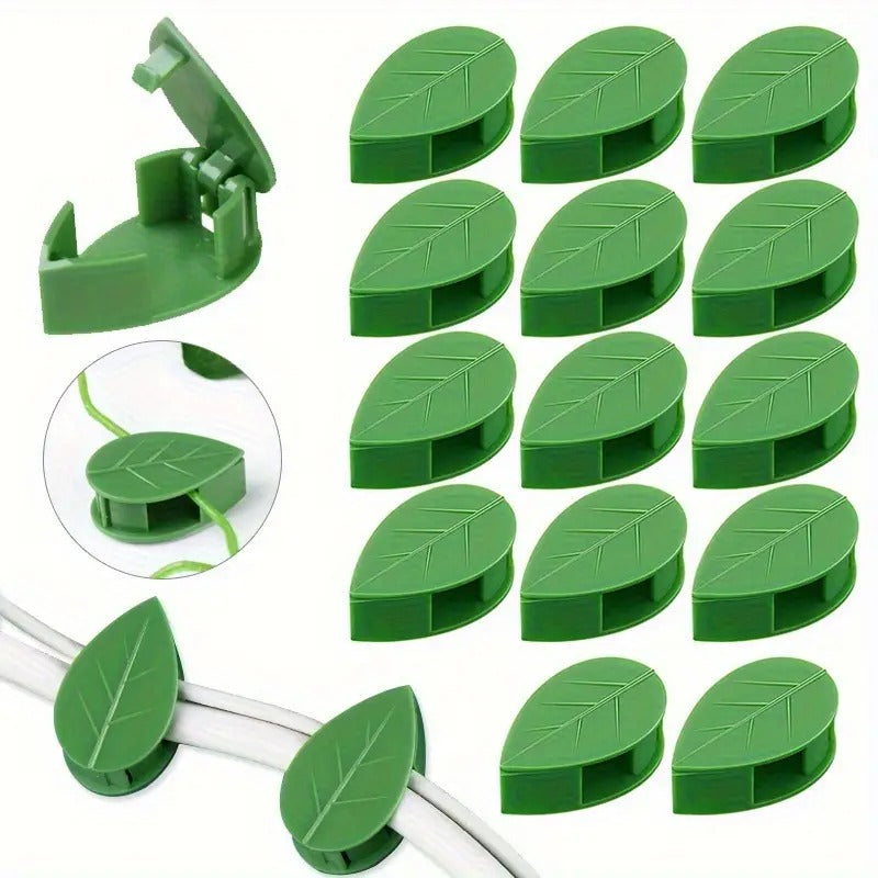 10 Pcs Leaf Shape Plant Fixing Clip