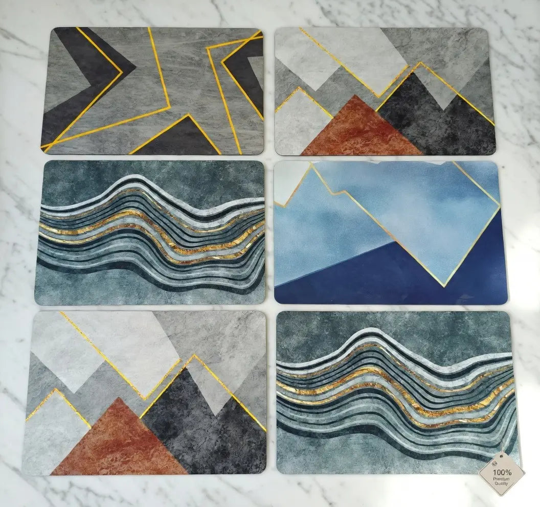 Mix Print Square Bathroom Mat Without PP