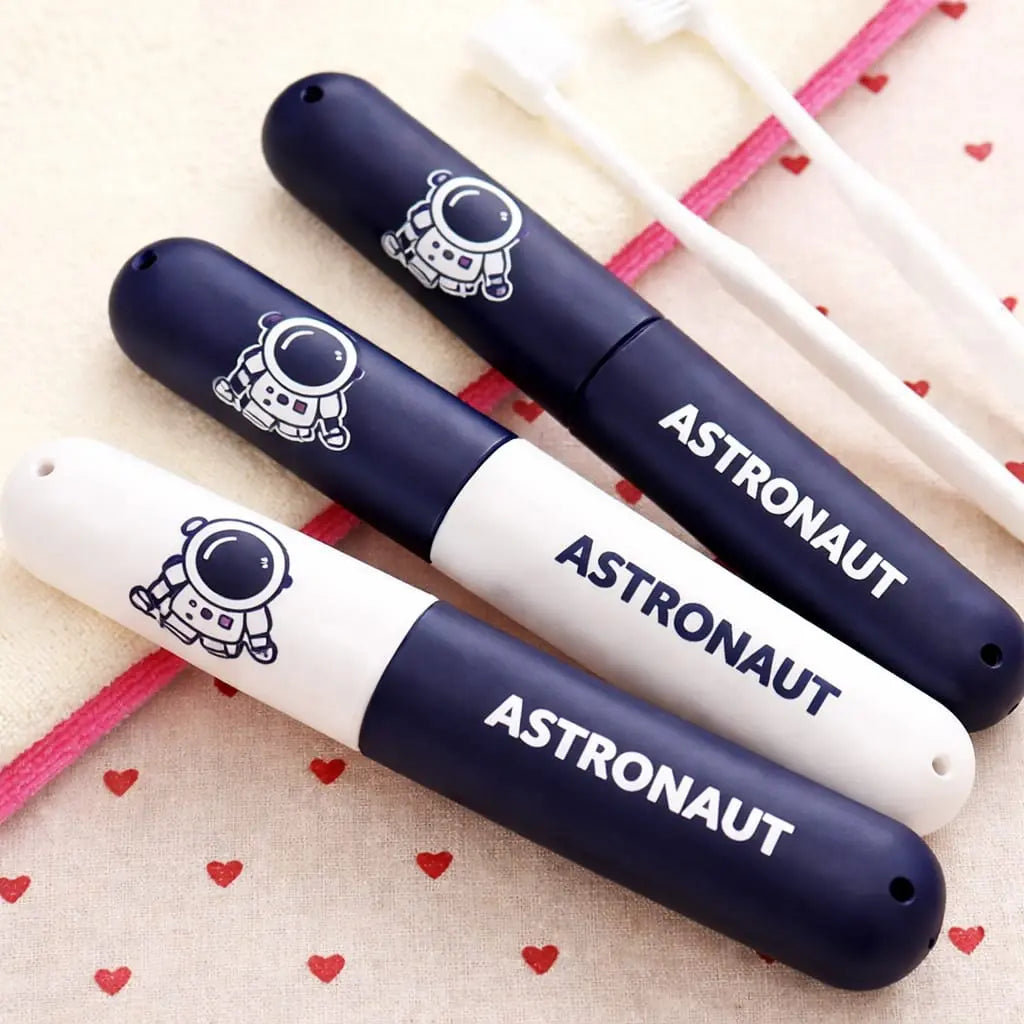 3pcs Toothbrush Cover Astronaut Print