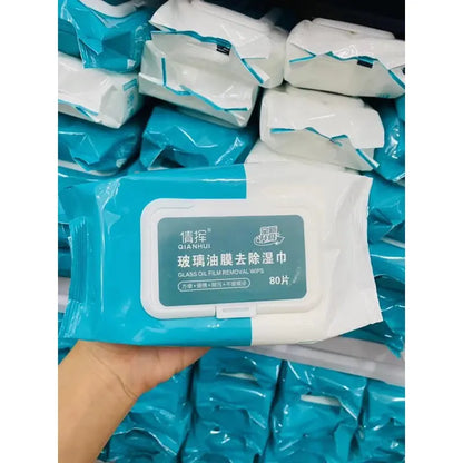 Glass Oil Film Wet Wipes