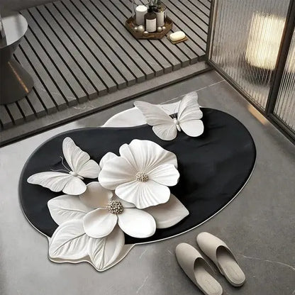 Flower Fusion 3D Floor Mat