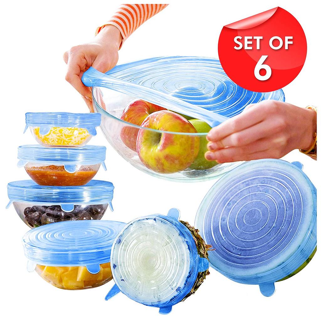 Silicone Lid - 6 Pc