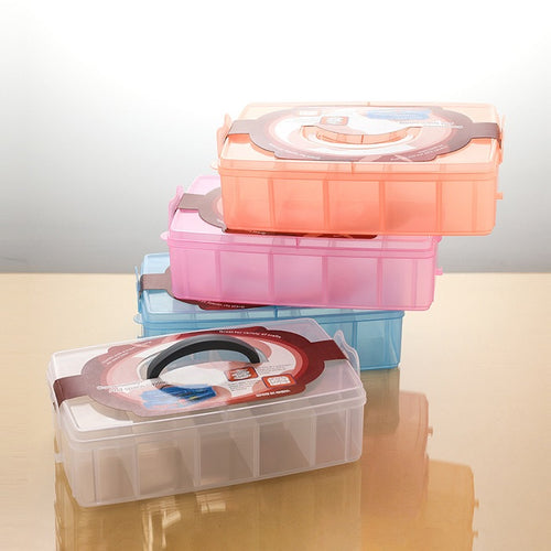 10 Grid Plastic Storage Organiser Box