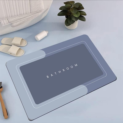 Mix Print Square Bathroom Mat Without PP